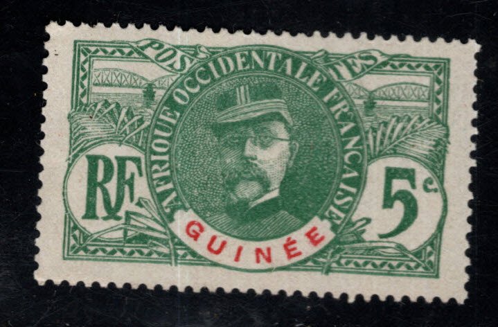 French Guinea Scott 36 MH* General Faidherbe stamp