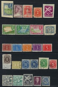 25 Curacao Stamps Used