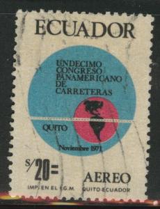 Ecuador Scott C489 used 1971 airmail stamp