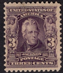 US #302 Fine, w/Original Gum. Never Hinged.