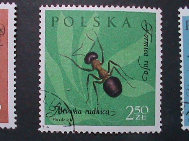 POLAND-BUTTERFLIES AND INSETS CTO STAMP-VERY FINE WE SHIP TO WORLD WIDE.