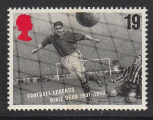 Great Britain 1996 MNH Scott #1663 19p Dixie Dean - Soccer Legends