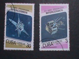 ​CUBA-VERY OLD CUBA-SPACE PROGRAMS STAMPS USED- VF WE SHIP TO WORLD WIDE.