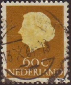 Netherlands 1953 Sc#355 SG#785 60c Bistre Queen Juliana Used