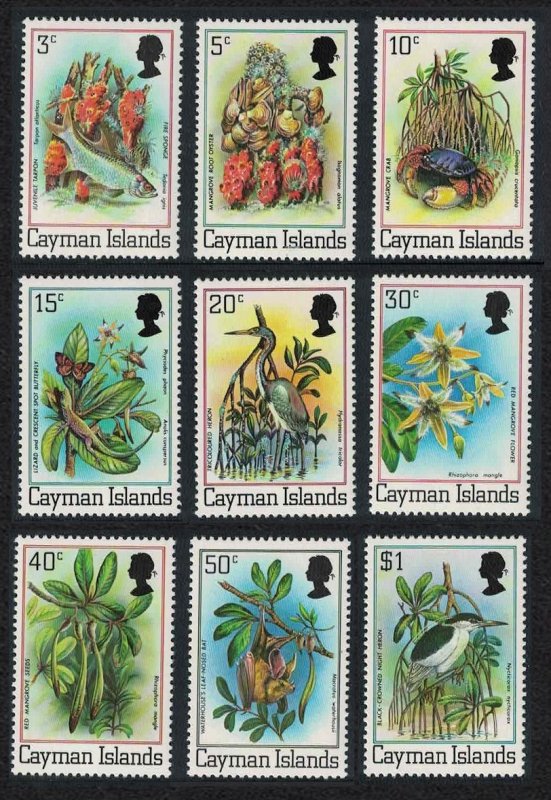 Cayman Is. Fish Birds Crab Fauna Flora 9v 1980 MNH SG#515A-523A