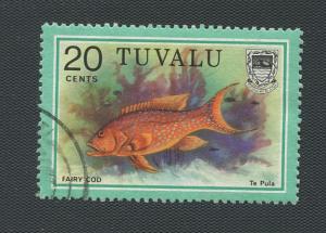 Tuvalu Scott's # 104 Fish -Used