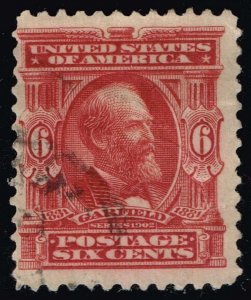 US #305 James A. Garfield; Used