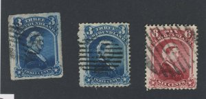 3x Newfoundland Queen Victoria Used Stamps #39-3c #34-3c & #36-3c GV= $87.00