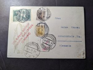 1932 Uruguay LZ 127 Graf Zeppelin Cover Exterior to Grossenhain Germany