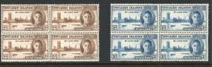 Pitcairn Islands 9-10 1946 Block of 4