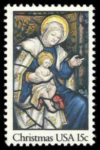 PCBstamps   US #1842 15c Christmas-Madonna,MNH, (2)