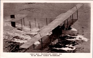 1912 Ireland Aviation Daily Mail Waterplane RPPC Postcard cover to Down