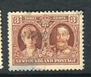 NEWFOUNDLAND; 1928 early pictorial issue fine used 3c. value