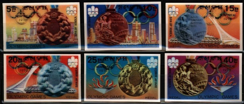 1977 Korea North 1583-88 3D 1976 Olympic Games in Montreal 30,00 €