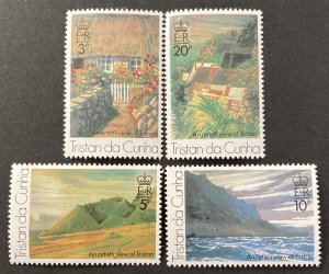 Tristan Da Cunha 1976 #209-12, Views, MNH.