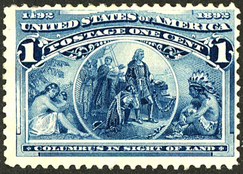 U.S. #230 MINT OG NH CREASES SML THIN