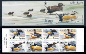 [58610] Aland 2001 WWF Ducks Booklet MNH