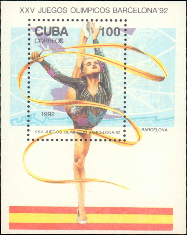 Cuba #3382-3388, Complete Set(7), 1992, Olympics, Never Hinged