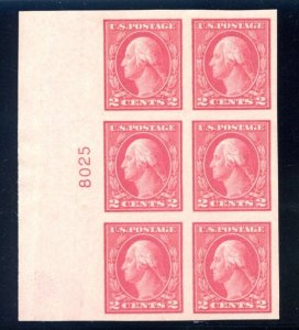 US SCOTT #482 PLATE BLOCK OF 6 MINT-XF-SUPERB-OG-NH GRADED 95 W/ PSE (8/7/24 GP)