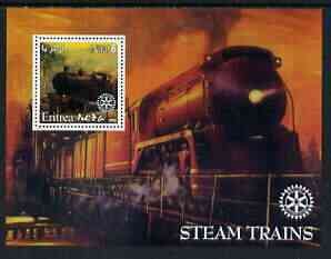 ERITREA - 2002 - Steam Locos #1 - Perf Min Sheet - M N H - Private Issue