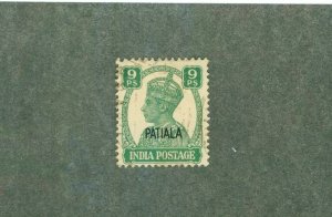 PATIALA INDIAN STATE 104 USED BIN $0.50