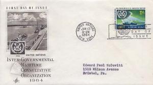 United Nations, First Day Cover, Maritime