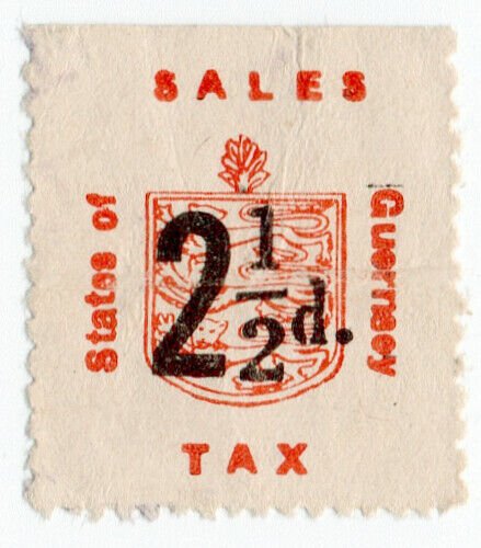 (I.B) Guernsey Revenue : Sales Tax 2½d (German Occupation)