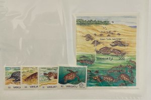 Souvenir Sheet Vanuatu Scott #577-581 nh