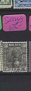 MALAYA JAPANESE OCCUPATION PERAK (P1610B) 1C KANJI SG J266   VFU 