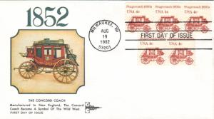 #1898A Stagecoach 1890s Gillcraft FDC