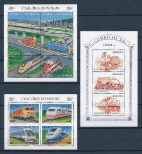 [114064] Angola 1997 Railway trains Eisenbahn  MNH