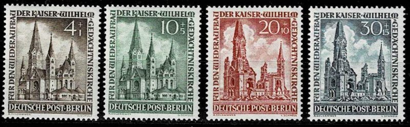 Germany Berlin Sc# 9NB8-9NB11 MNH Reconstr. of the Kaiser Wilhelm Mem. Church