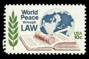 # 1576 MINT NEVER HINGED WORLD PEACE THRU LAW XF+