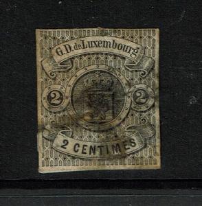 Luxembourg SC# 5, Mint Hinged, thinned - S771