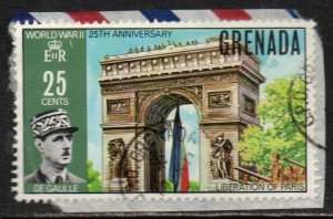 Grenada Sc #376 Used on piece