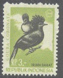 WEST IRIAN 47 MNH 1968 3r Crowned Pigeons CV $6.00