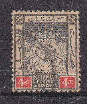 Malaya Kelantan 1921 Sc 19 4c Used