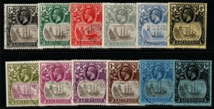 ASCENSION SG10/20 1924-33 DEFINITIVE SET FINE USED