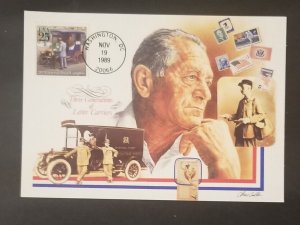 FDC Maxi Card Maximum 1989 Universal Postal Congress Stamp Letter Carriers M63