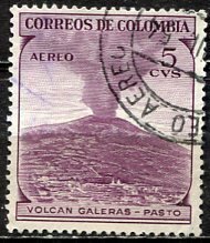 Colombia; 1954: Sc. # C239: Used Single Stamp