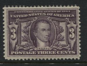 USA 1904 3 cents purple Louisiana Purchase mint o.g.