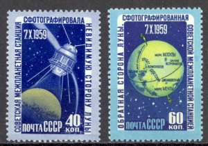 Russia Sc# 2309-2310 MH 1960 Lunik 3