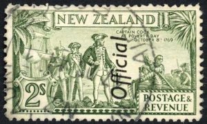 New Zealand SGO132c 2/- Perf 12.5 Opt OFFICIAL Cat 18 pounds