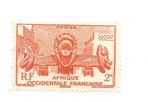 French West Africa 1947 - M - Scott #41 *