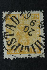 Sweden #10 Used 1858-62  24o Orange Perfect PHAILIPSTAD Cancel 1864