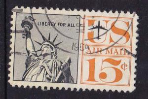 USA #C58 - 1959 Airmail Statue of Liberty  15c- used 