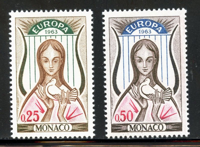 Monaco 551-52 MNH, Europa Set from 1963.