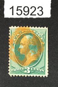 MOMEN: US STAMPS # 147 ORANGE CANCEL EYEBALL $750 LOT #15923