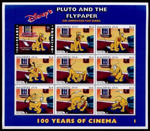 Maldives 2189-92 MNH Disney, Pluto & The Flypaper, Little Whirlwind