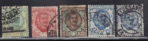 ITALY  SC# 82+86+87+88 **USED**  1901-26     SEE SCAN